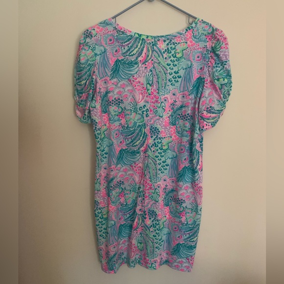 Lilly Pulitzer-NWT-Haydn Short Sleeve Dress-Multi-Color Banana Split-Size XL - Picture 2 of 4
